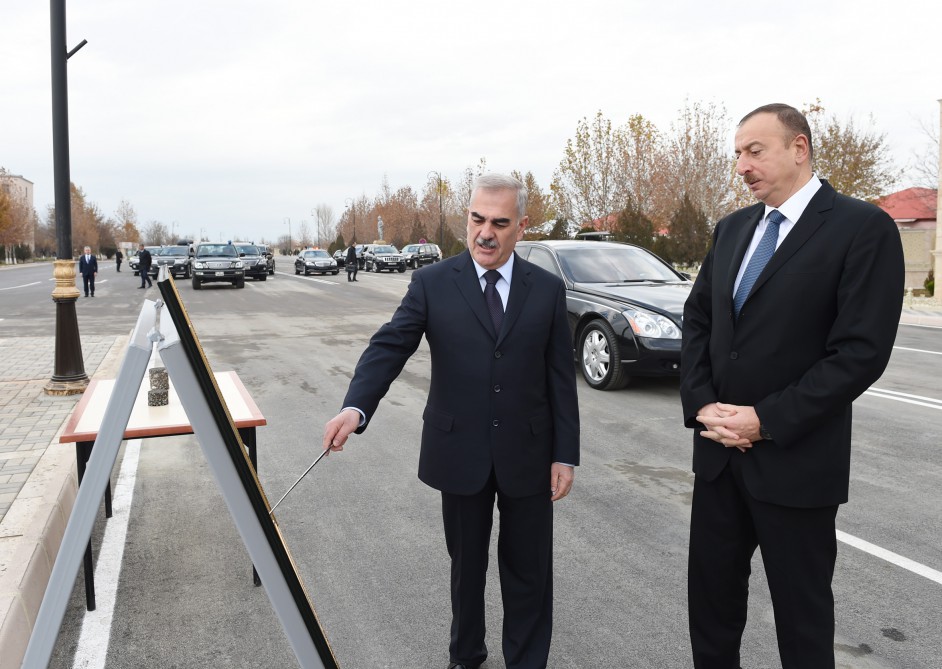 Prezident yolun açılışını etdi -  Naxçıvanda + Fotolar