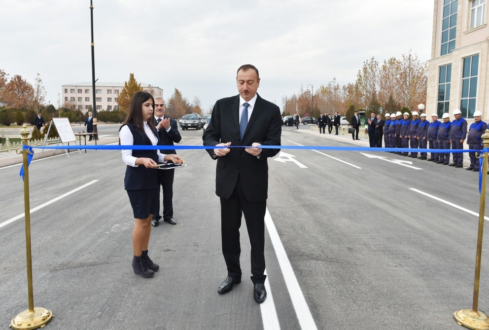Prezident yolun açılışını etdi -  Naxçıvanda + Fotolar