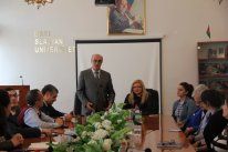 Moldovanın İctimai Palatasının rəhbəri ilə BSU-da görüş olub
 