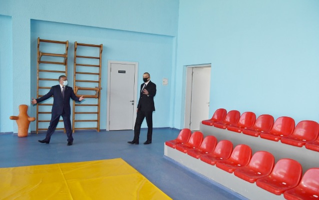 Dövlət başçısı Tərtər Olimpiya İdman Kompleksinin açılışında