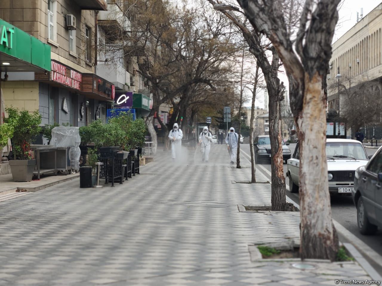Улицы Баку в очередной раз были продезинфицированы (ФОТО) - Gallery Image